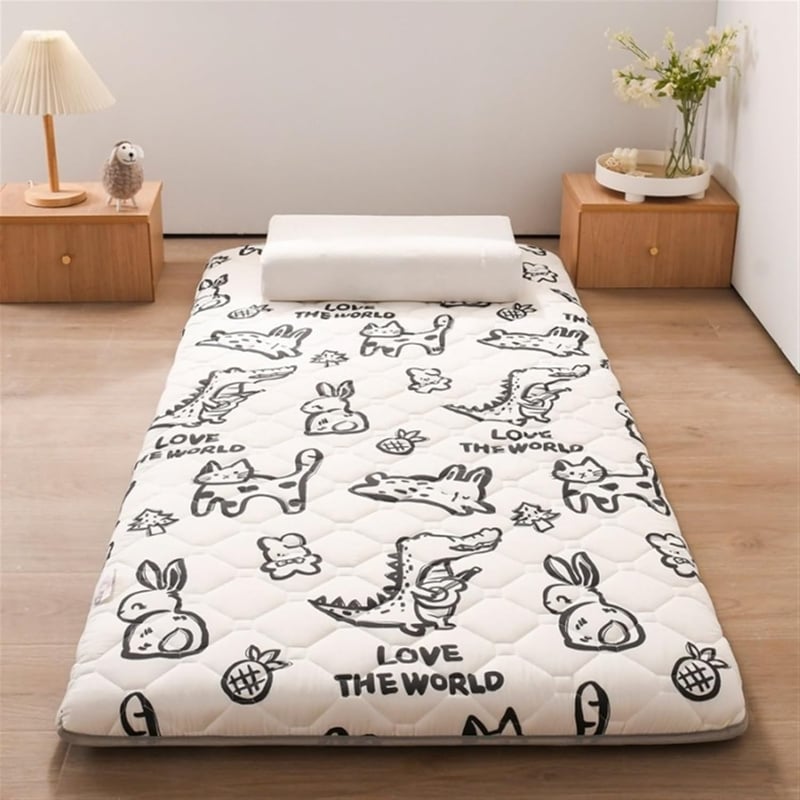 Tatami Futon-Bodenmatte für Gäste, tragbar, weich, 100 x 200 cm