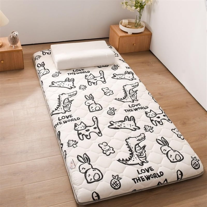 Tatami Futon-Bodenmatte für Gäste, tragbar, weich, 100 x 200 cm
