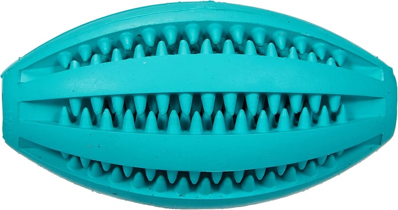 Trixie Denta Fun Rugbyball aus Naturgummi, mintfrisch, 11 cm