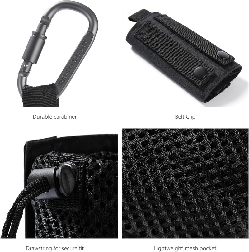 Faltbarer Molle Wasserflaschenbeutel mit Karabiner für Outdoor-Aktivitäten