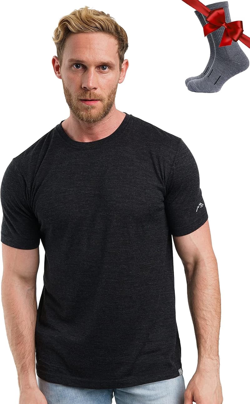 Merino Sporthemden für Herren - 100% Merino Kurzarmshirts