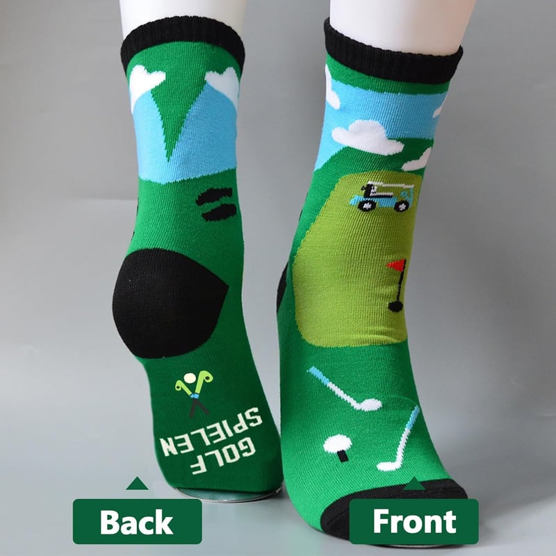 Lustige Golfsocken aus Baumwolle für Männer und Frauen – Geschenk für Golf-Fans