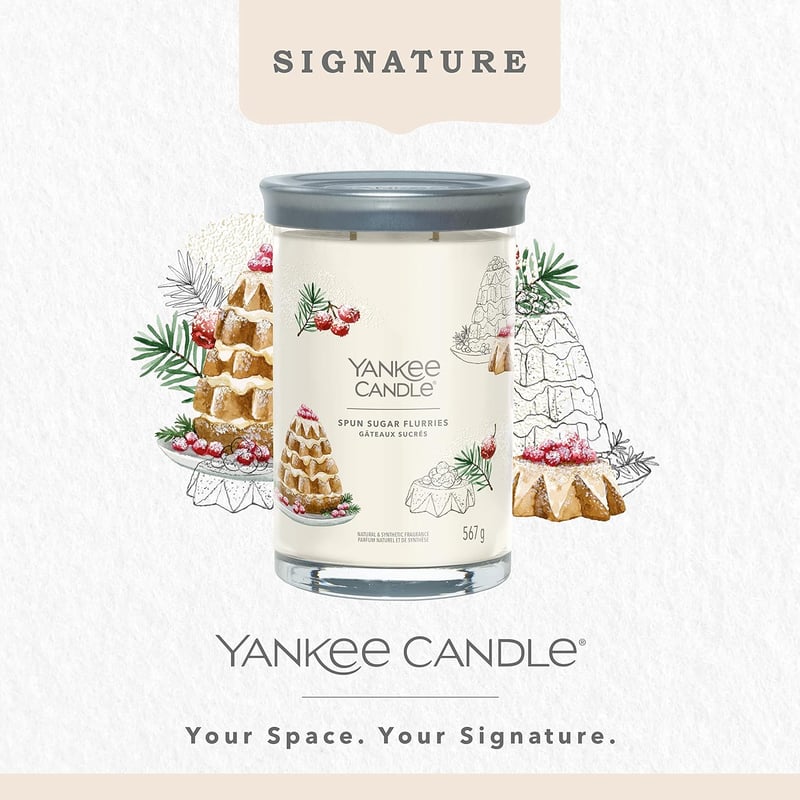 Yankee Candle Signature Duftkerze „Spun Sugar Flurries“ aus Soja-Wachs