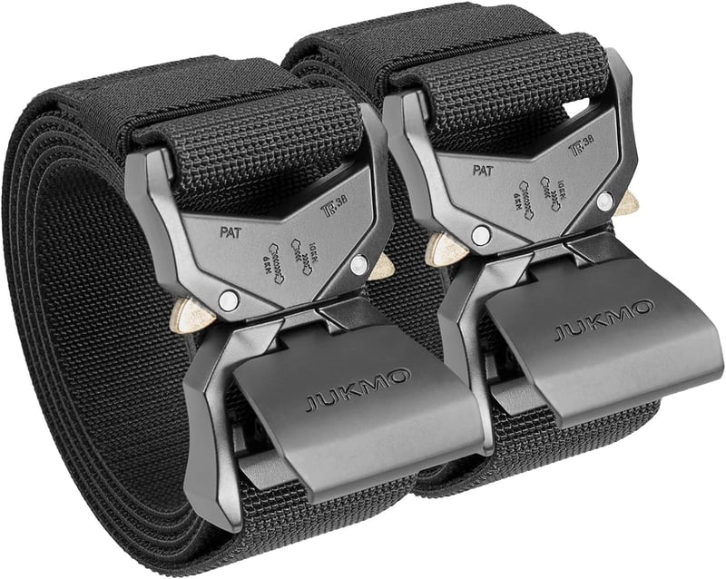 JUKMO Taktischer Gürtel 3,8 cm mit Schnellverschluss für Outdoor-Aktivitäten