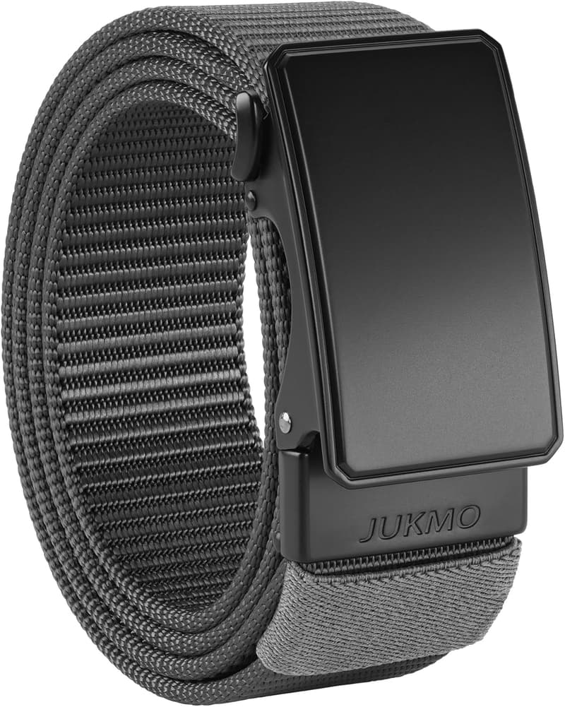 JUKMO Automatik Gürtel für Herren, 3,8 cm Nylon mit Ratsche