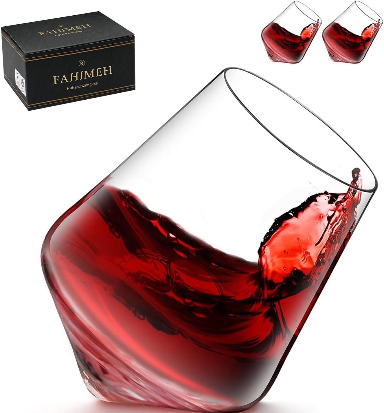 Personalisierte Tumbler-Gläser für Männer – 2er Set, 300ml, Kristall