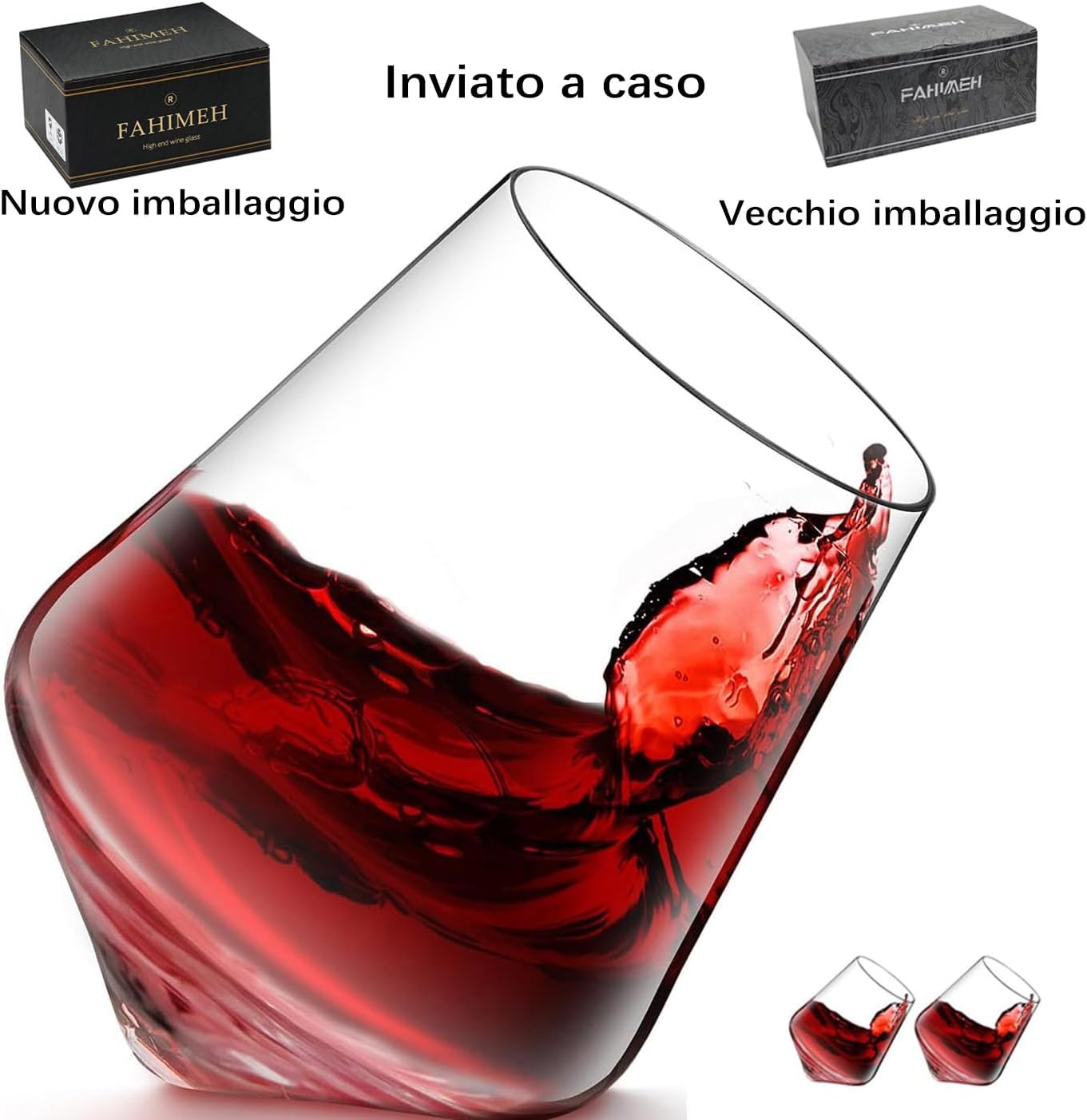 Personalisierte Tumbler-Gläser für Männer – 2er Set, 300ml, Kristall