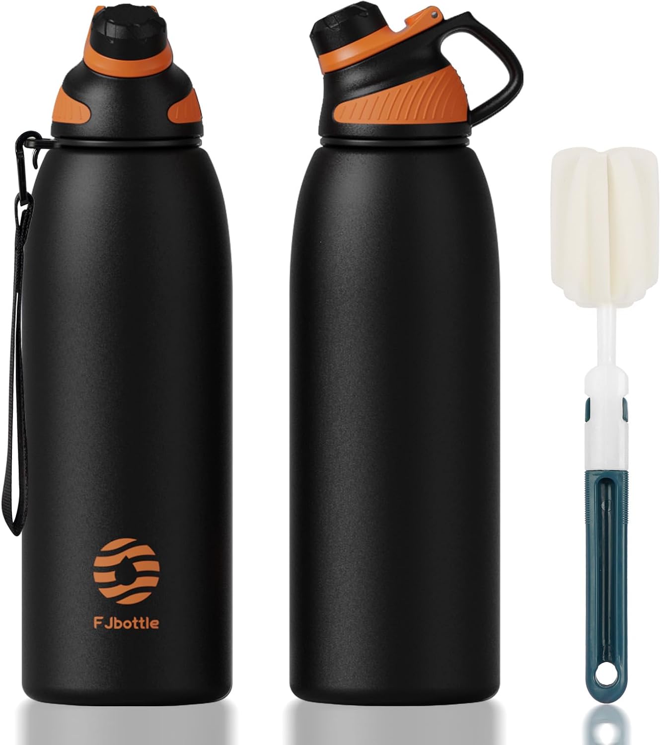 Edelstahl-Trinkflasche mit magnetischem Deckel, BPA-frei, 1,5L, für Sport und Schule
