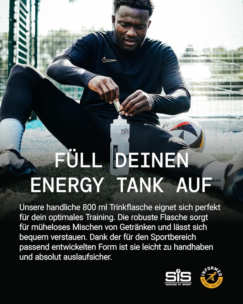 BPA-freie 800ml Trinkflasche mit Easy Mix System für Fitness und Outdoor