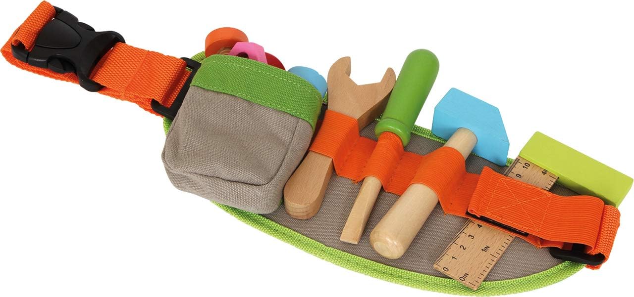 Verstellbarer Werkzeug-Gürtel mit Holzspielzeug für Kinder ab 3 Έτη