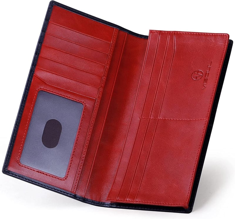Vintage Echtleder Geldbörse für Herren mit RFID Schutz, XXL