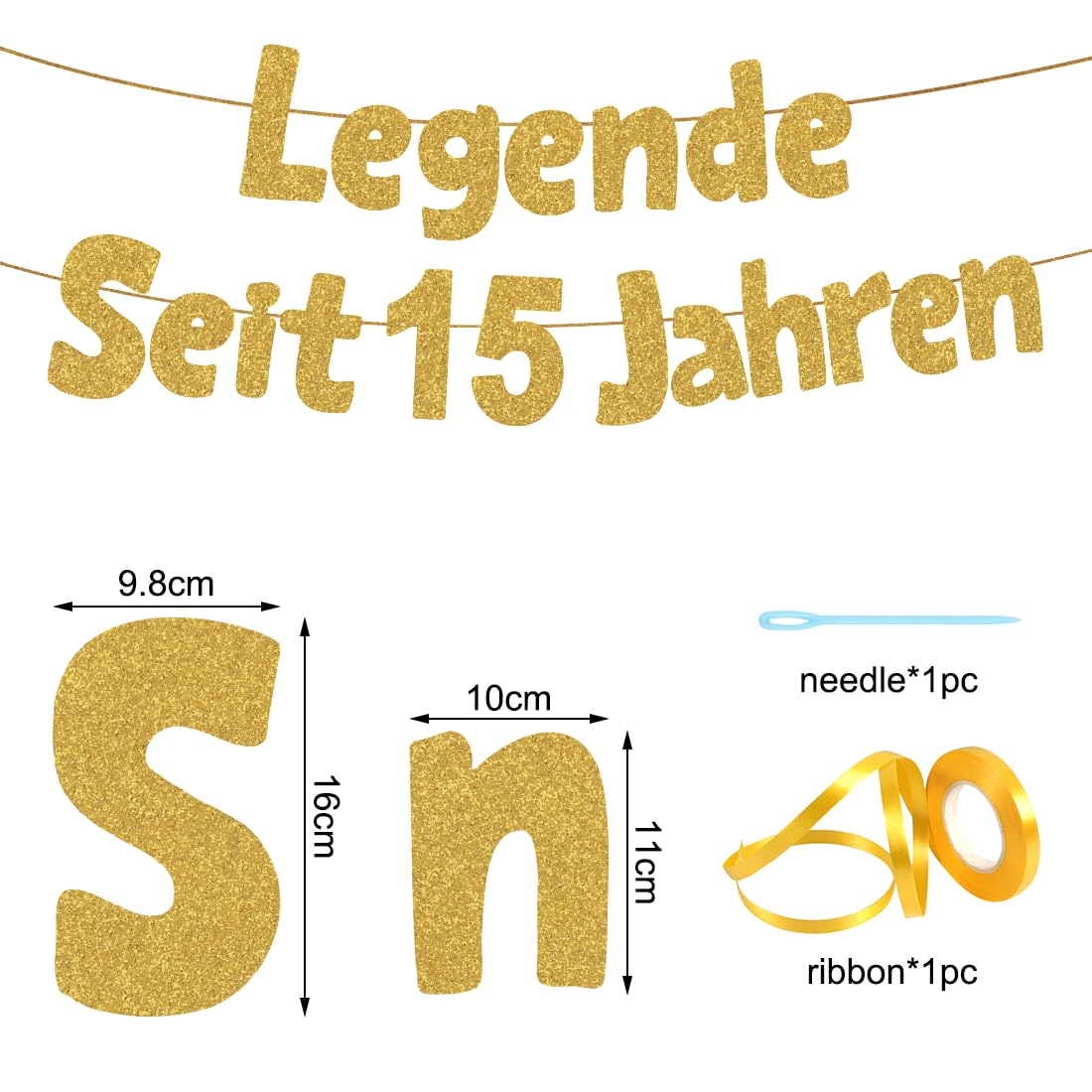 15. Geburtstag Deko für Mädchen – Lustiges Banner und Geschenke