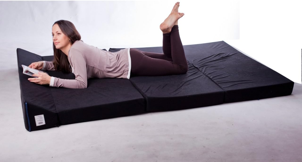 Klappmatratze 200x120 cm - Faltbare Gästematratze aus Premium-Schaumstoff