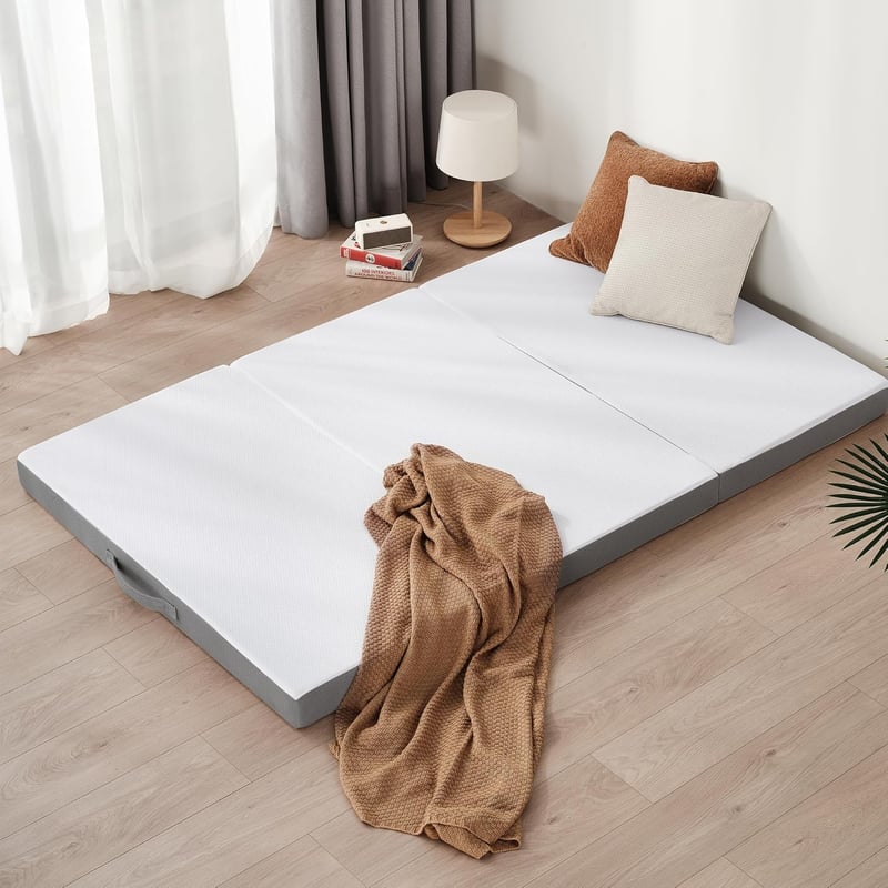 Faltbare Schaumstoff Gästematratze 120×195 cm mit waschbarem Bezug