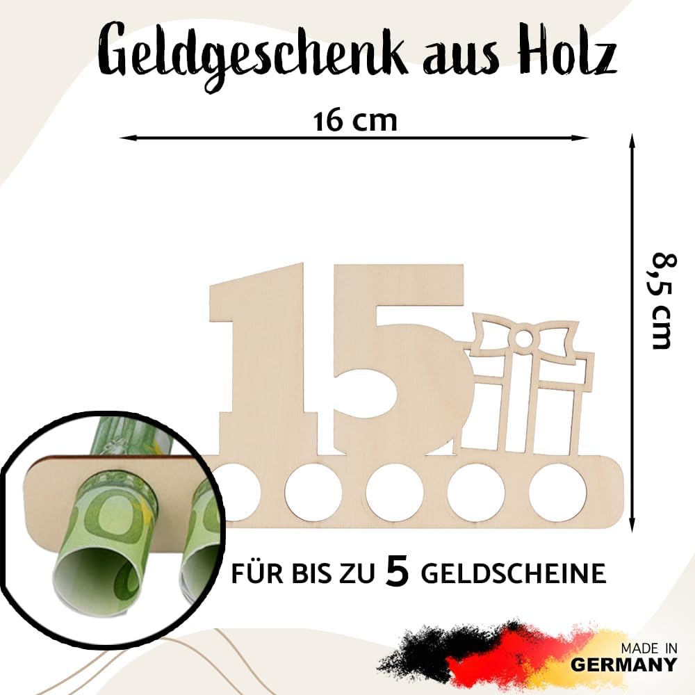 Geldgeschenk zum 15. Geburtstag | Spruchreif für Teenager