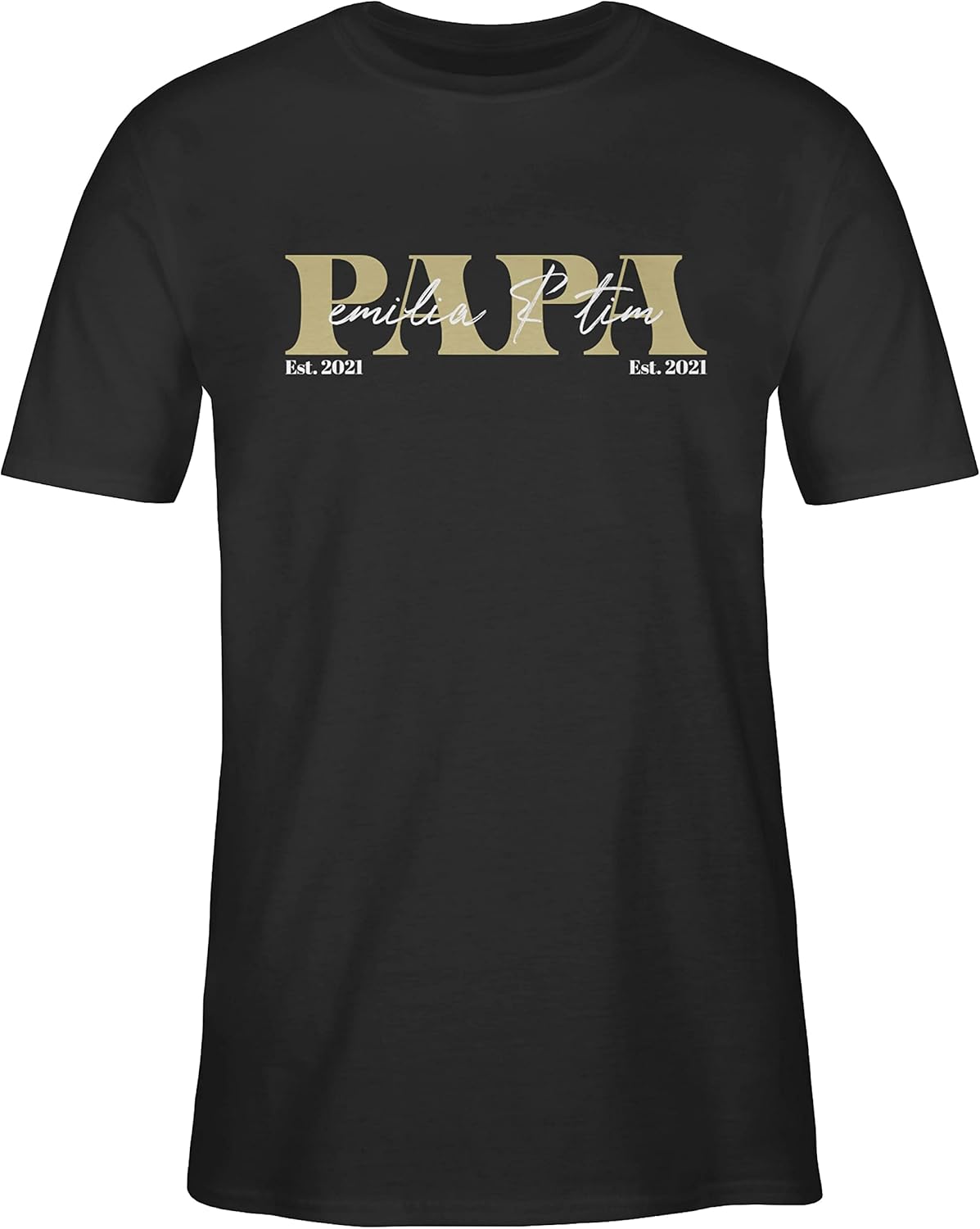 Personalisiertes T-Shirt für Papa – Vatertagsgeschenk mit Kindernamen