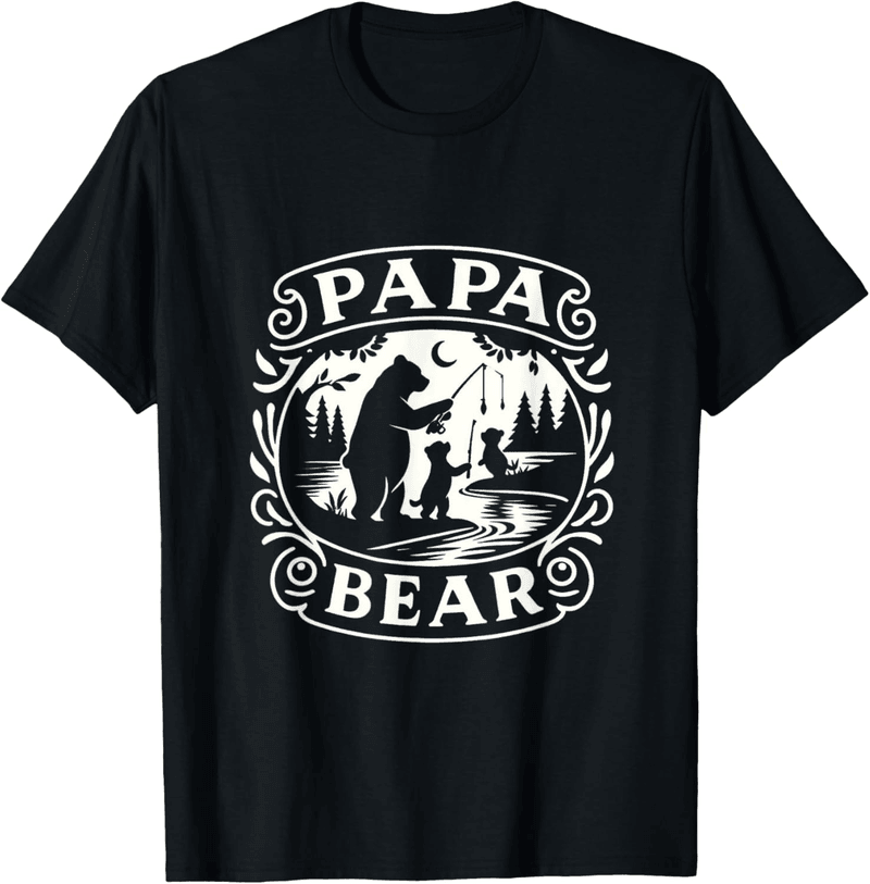Vatertag T-Shirt für Väter mit Papa Bär Motiv