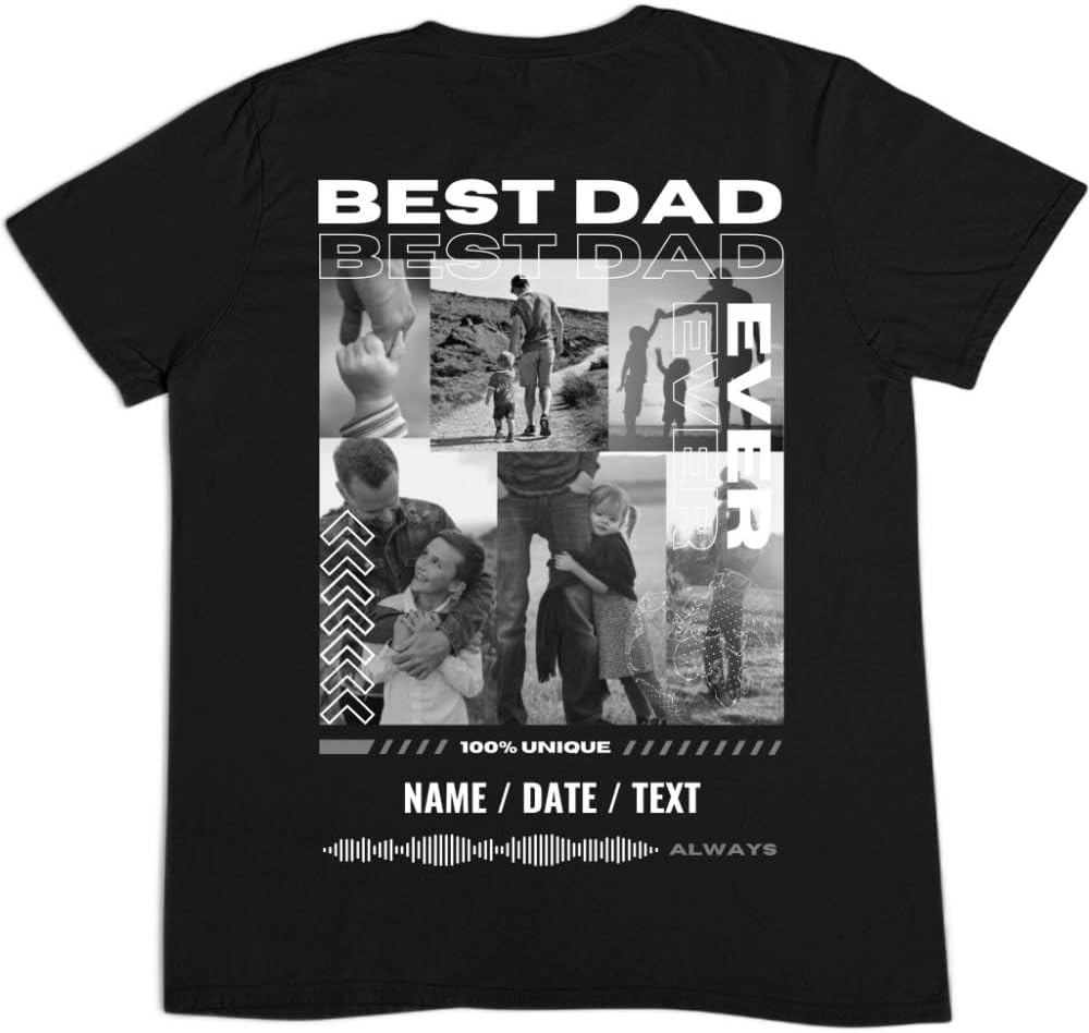 Personalisierte Vatertags-T-Shirt für Männer