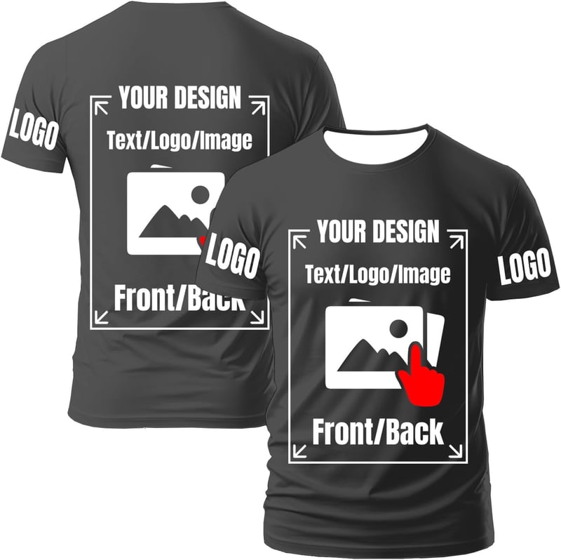 Personalisierte Unisex T-Shirts für Erwachsene mit eigenem Foto oder Text