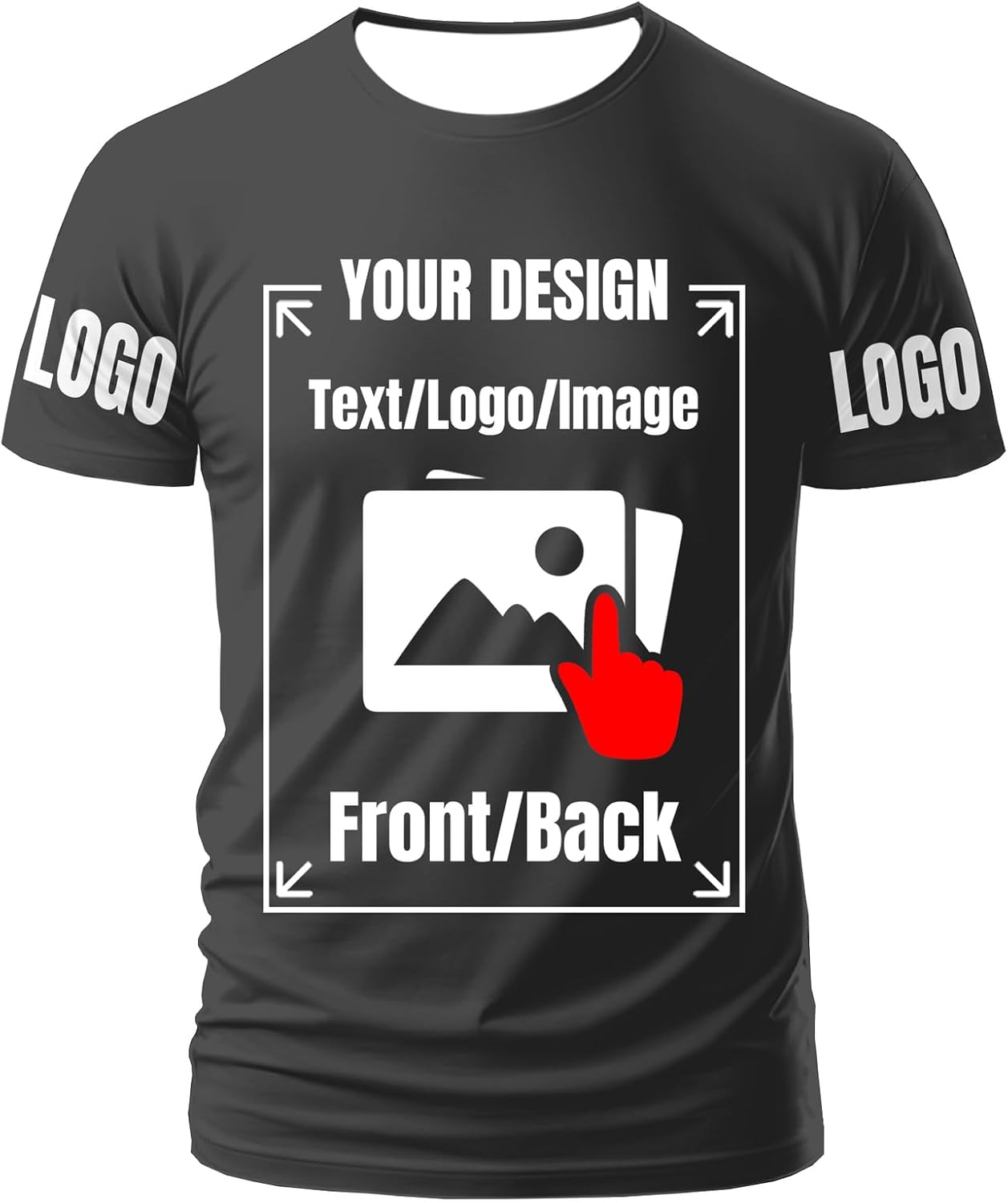 Personalisierte Unisex T-Shirts für Erwachsene mit eigenem Foto oder Text