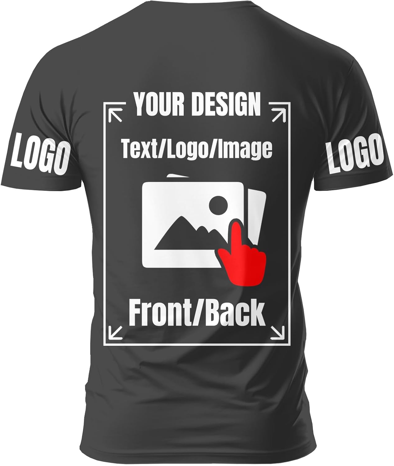 Personalisierte Unisex T-Shirts für Erwachsene mit eigenem Foto oder Text