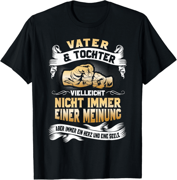 Partnerlook T-Shirt für Vater und Tochter – Vatertagsgeschenk