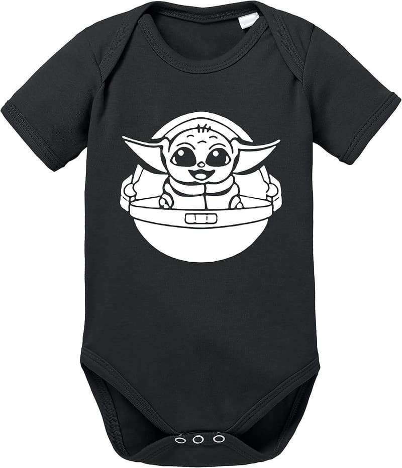 Partnerlook T-Shirts für Papa und Sohn - Manda Yoda Design