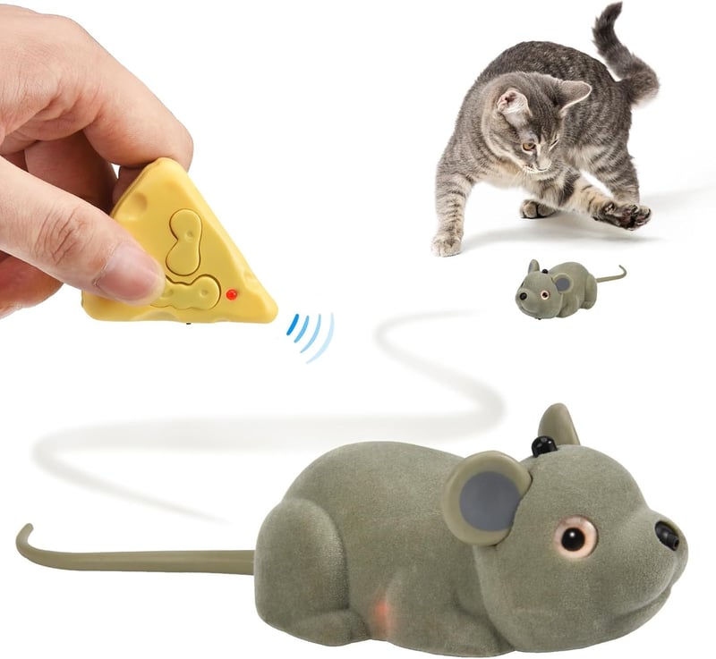 Elektrische Spielmaus für Katzen – Interaktives Spielzeug mit Fernbedienung
