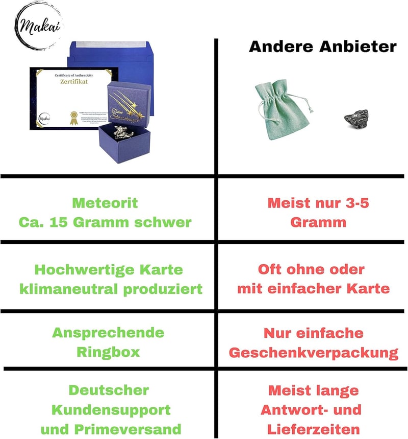 Echter Campo del Cielo Meteorit mit Echtheits-Zertifikat und Box