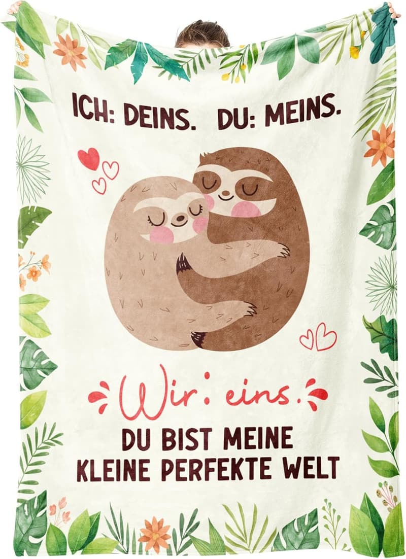 Jahrestag Geschenk: Kuscheldecke 