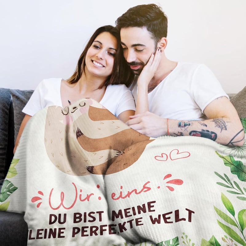Jahrestag Geschenk: Kuscheldecke 