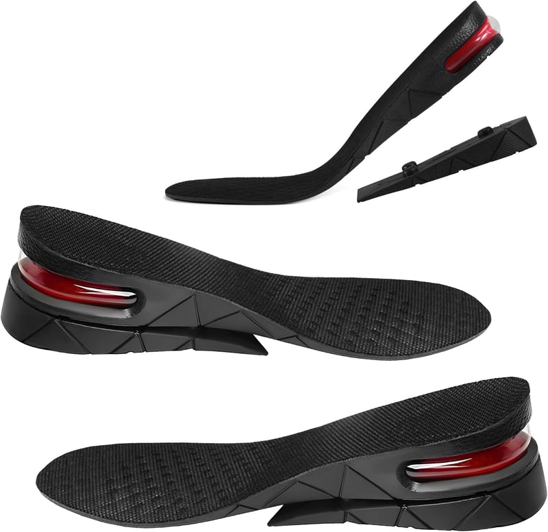 Bequeme 2-Schicht Einlegesohle zur Höhenverstellung für Unisex (3-5cm)