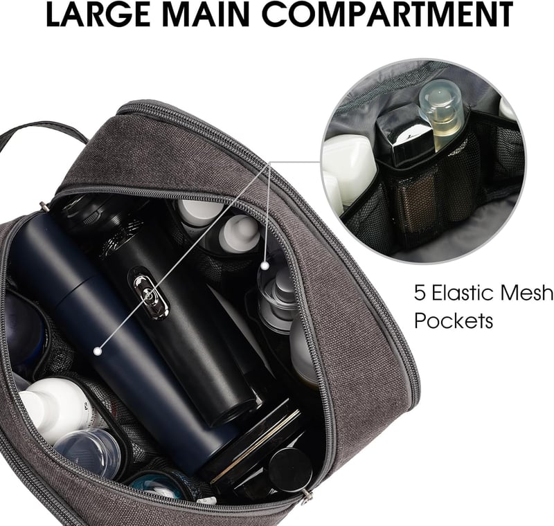 Reise-Kulturtasche aus wasserabweisendem Canvas für Herren