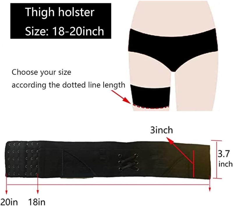Verstellbares Oberschenkelholster für Frauen, taktisch und sexy