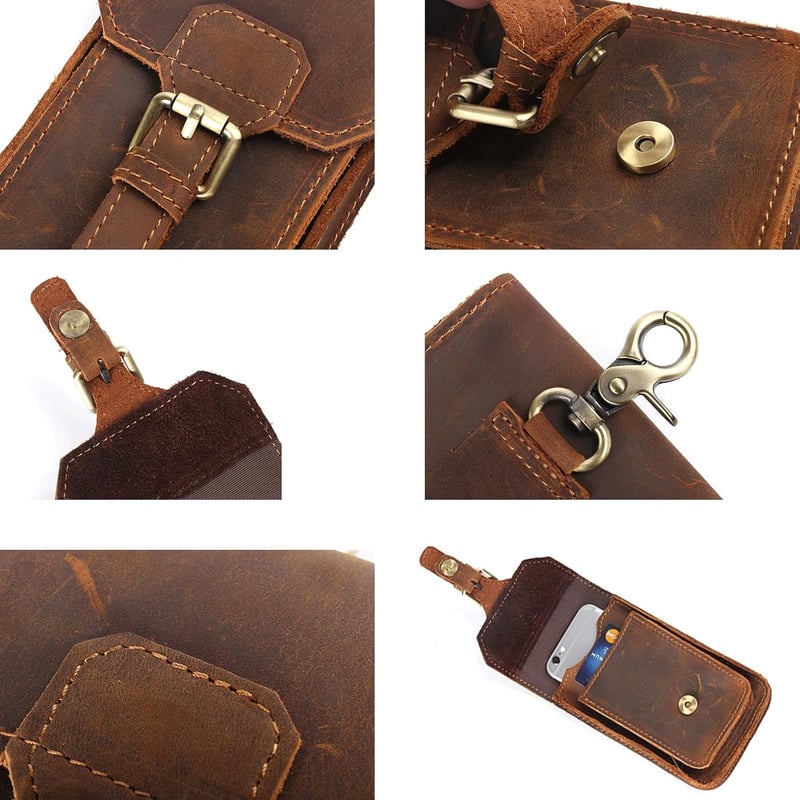 Western-Cowboy-Tasche für Handys bis 15,2 cm mit Zigarettenetui