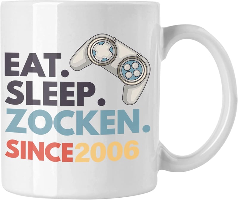 17. Geburtstag Tasse für Jungs – Modernes Gamer-Geschenk aus Keramik