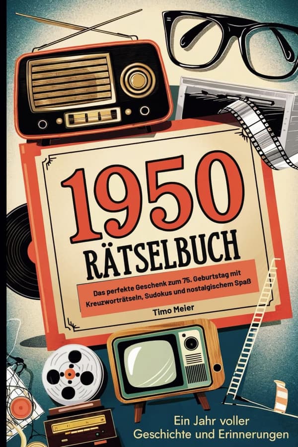 75. Geburtstag – Rätselbuch mit Kreuzworträtseln und Sudokus