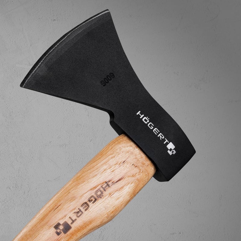 HÖGERT TECHNIK Mehrzweck-Axt 800g mit ergonomischem Hickorygriff