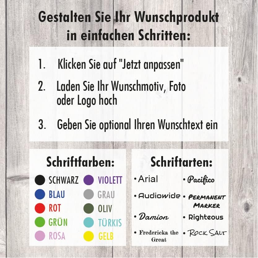 Personalisiertes Maxi-Portemonnaie mit Foto und Text gestalten