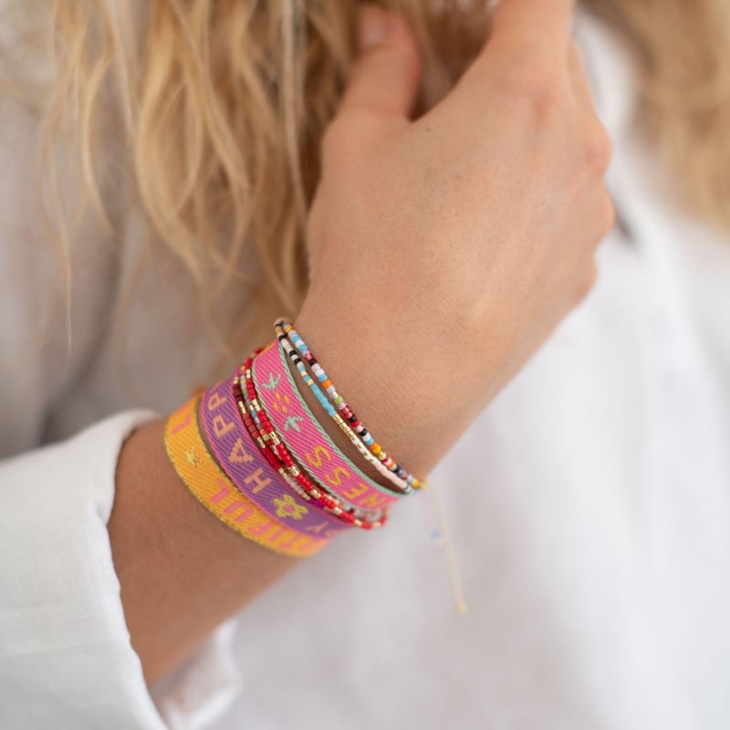 Gute Reise Armbänder aus Miyuki Perlen für Frauen, handgefertigt in Deutschland