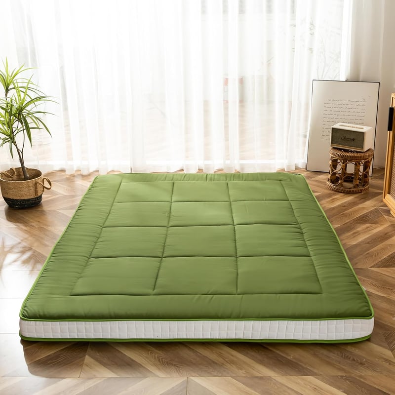 Gepolsterte Futonmatratze 135x190 cm für Gäste und Camping