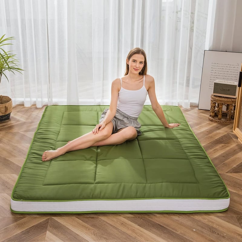 Gepolsterte Futonmatratze 135x190 cm für Gäste und Camping