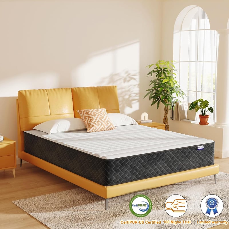 Oeko-TEX zertifizierte Hybrid-Matratze 140x190cm, H3/H4, 25cm Höhe