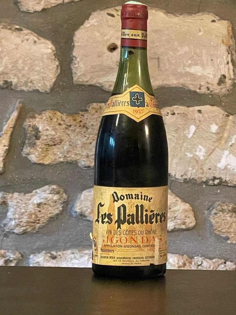 Gigondas Rotwein 1975, Domaine les Paillères
