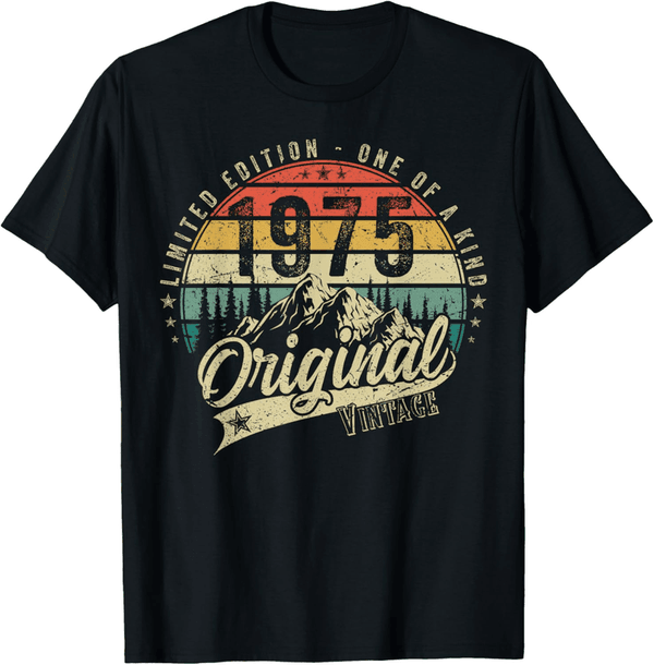 Vintage T-Shirt für 1975er Geburtstag - Retro Geschenk für alle
