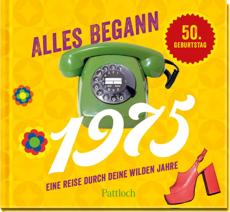 50. Geburtstag: Jahrgangsbuch 1975 für nostalgische Reisende