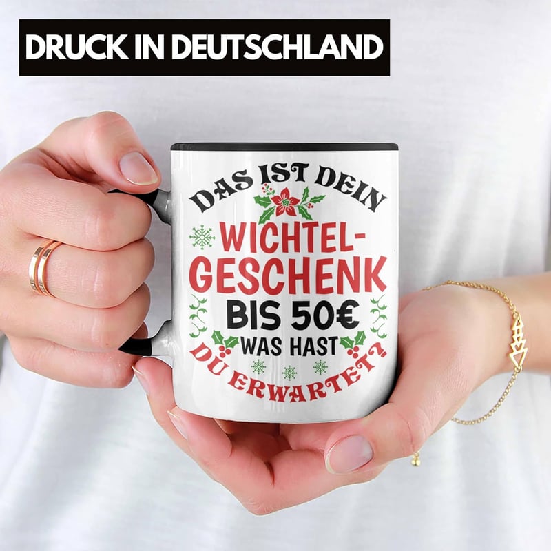 Wichteltasse für Frauen - Schrottwichteln Geschenkidee bis 50 Euro