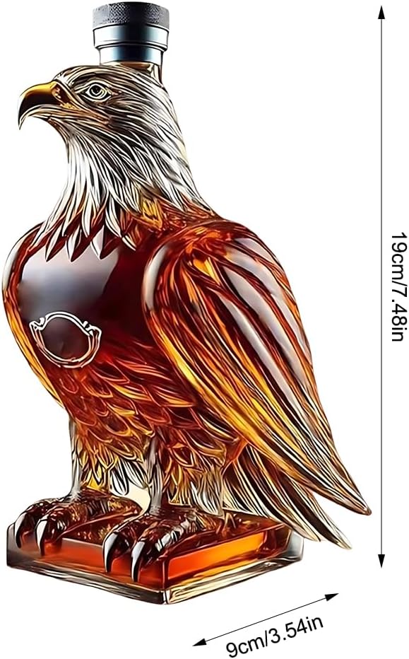 Adler Whiskey Dekanter mit Gläsern - Geschenk für Whisky-Liebhaber