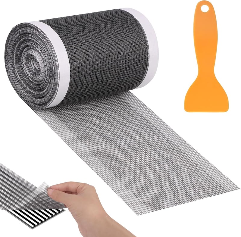 Duschsieb für Haare mit selbstklebendem Filter – 10 cm x 10 m