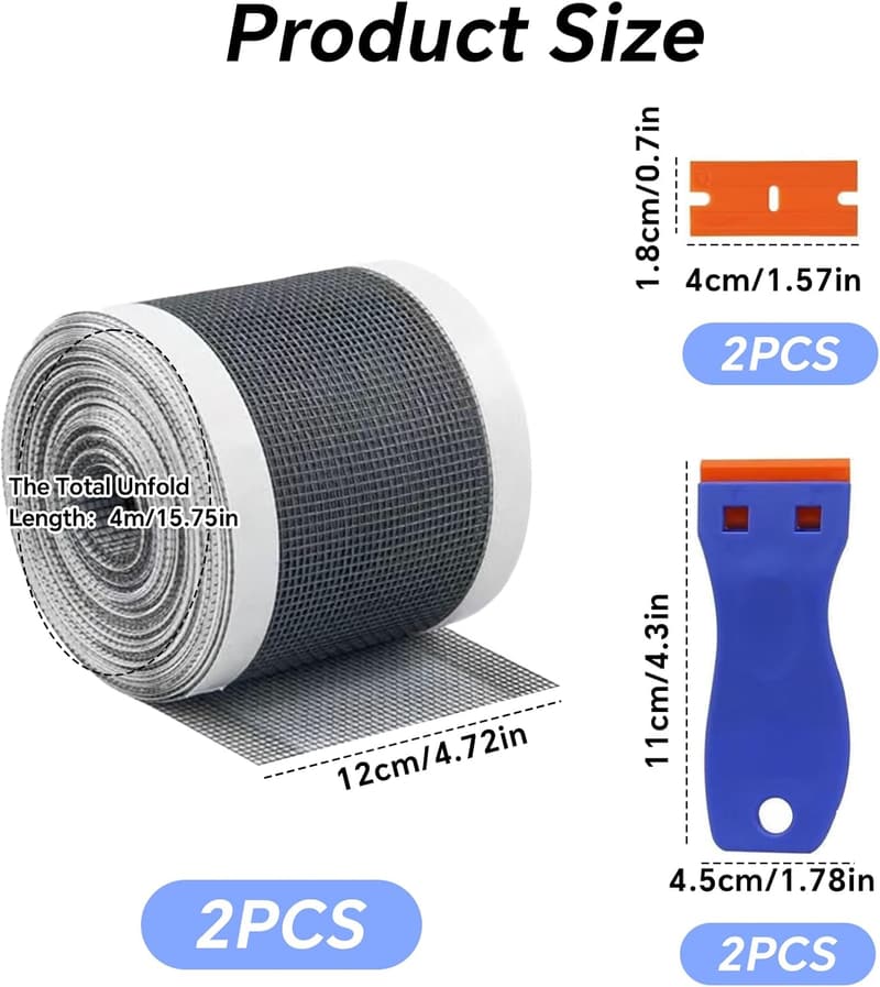 Selbstklebendes Haarsieb für Dusche und Badewanne - 2er Set